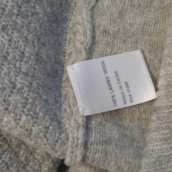 Wallace Madewell Wool Cable Knit Stripes‎ Pullover Sweater - Picture 5 of 6